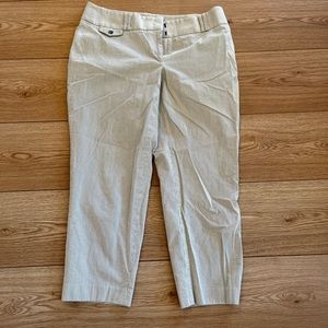 LOFT striped Julie cropped pants